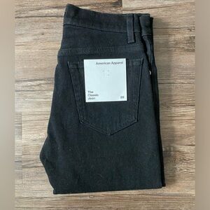 American Apparel (The Classic Jean) with original tags Size 26 [Black] *UNISEX*